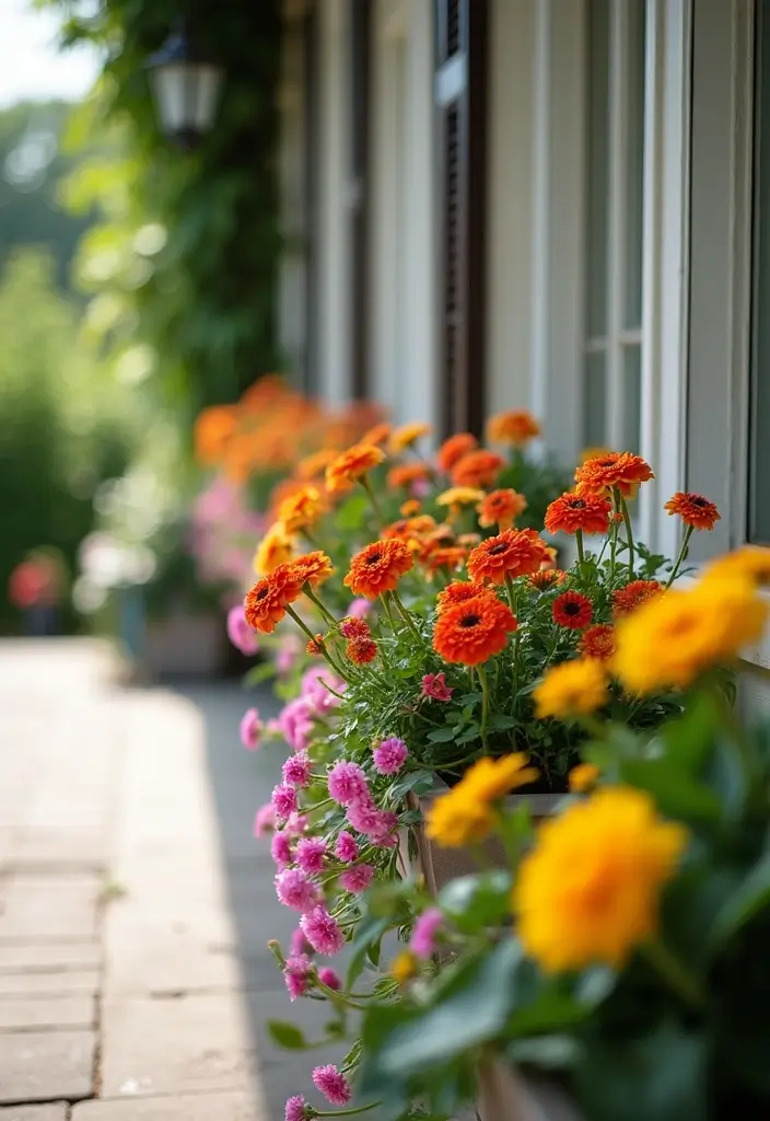 30 Front Porch Flower Pot Ideas That Make a Welcoming Entryway - 18. Front Porch Window Boxes