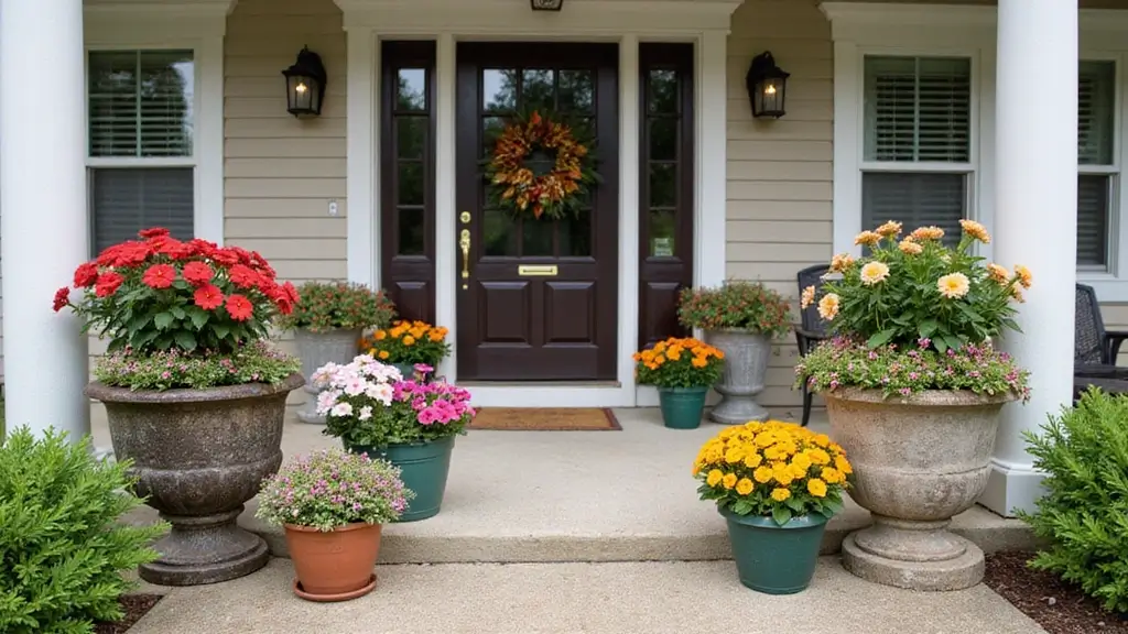 30 Front Porch Flower Pot Ideas That Make a Welcoming Entryway