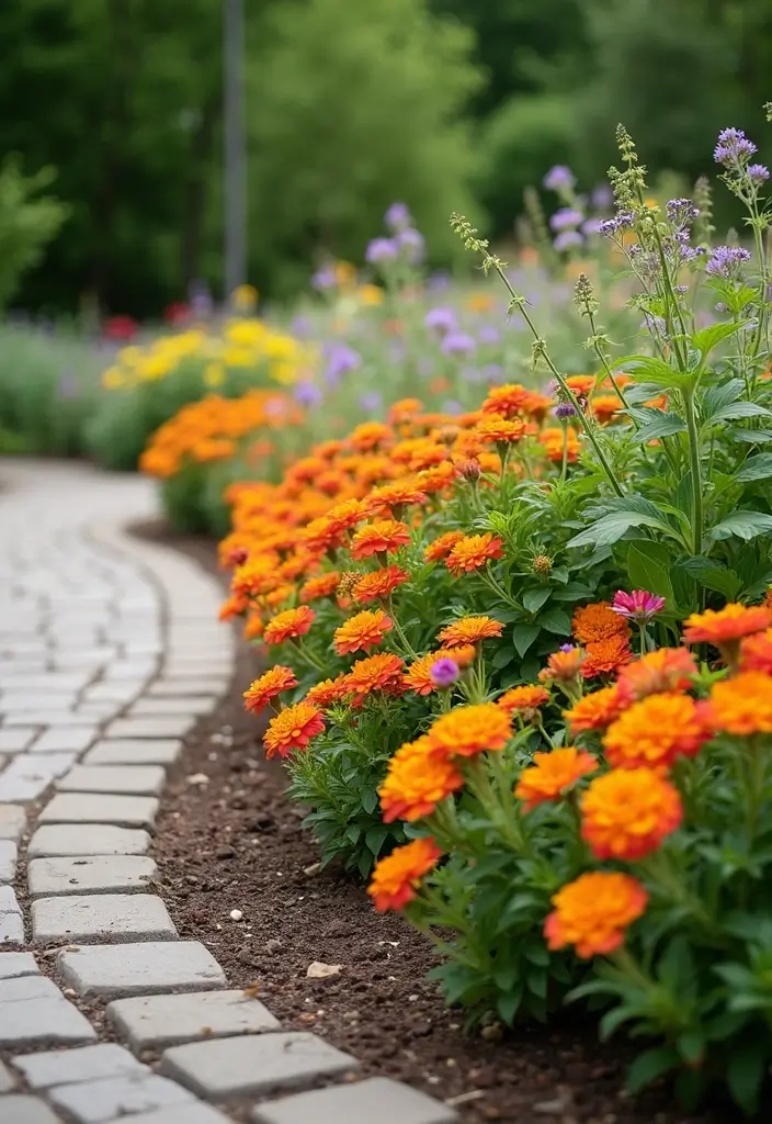 30 Garden Flower Bed Ideas That Bring Color to Your Yard - 11. Bold Borders