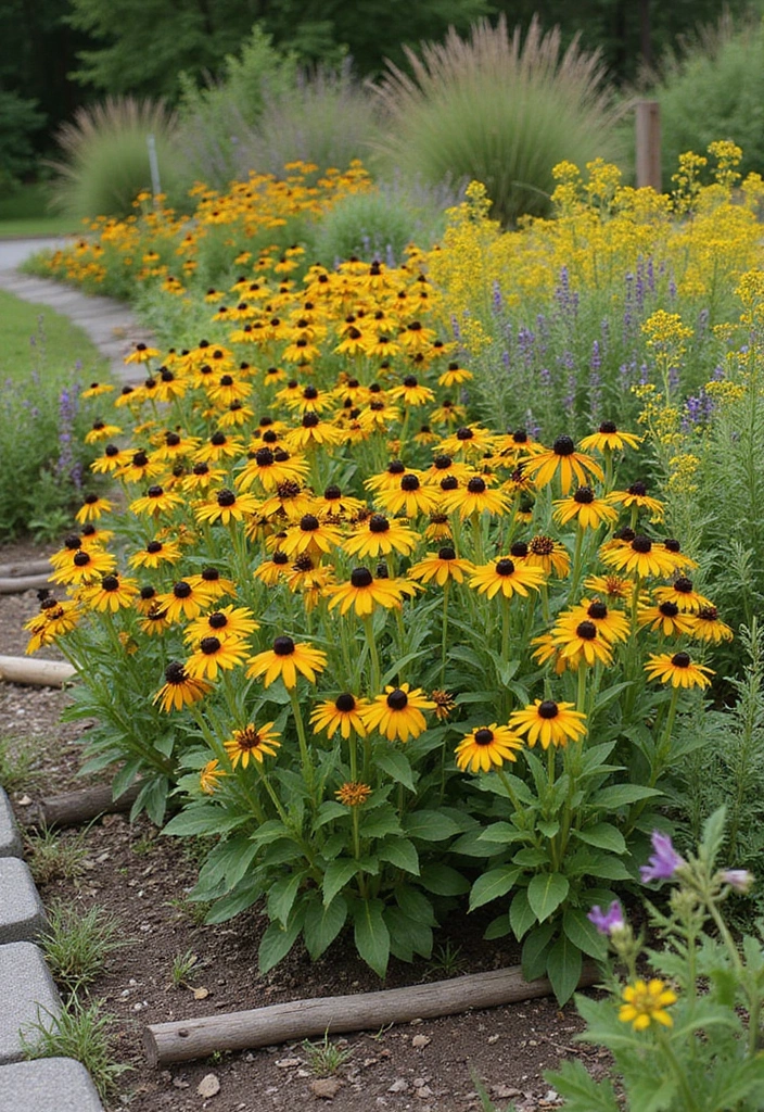 30 Garden Flower Bed Ideas That Bring Color to Your Yard - 15. Rustic Roadside