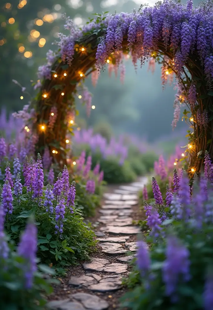 30 Garden Flower Bed Ideas That Bring Color to Your Yard - 21. Fairy Tale Fantasy