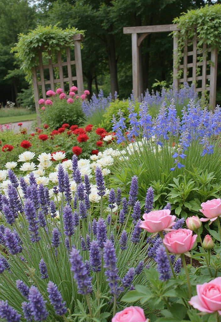 30 Garden Flower Bed Ideas That Bring Color to Your Yard - 3. Cottage Charm