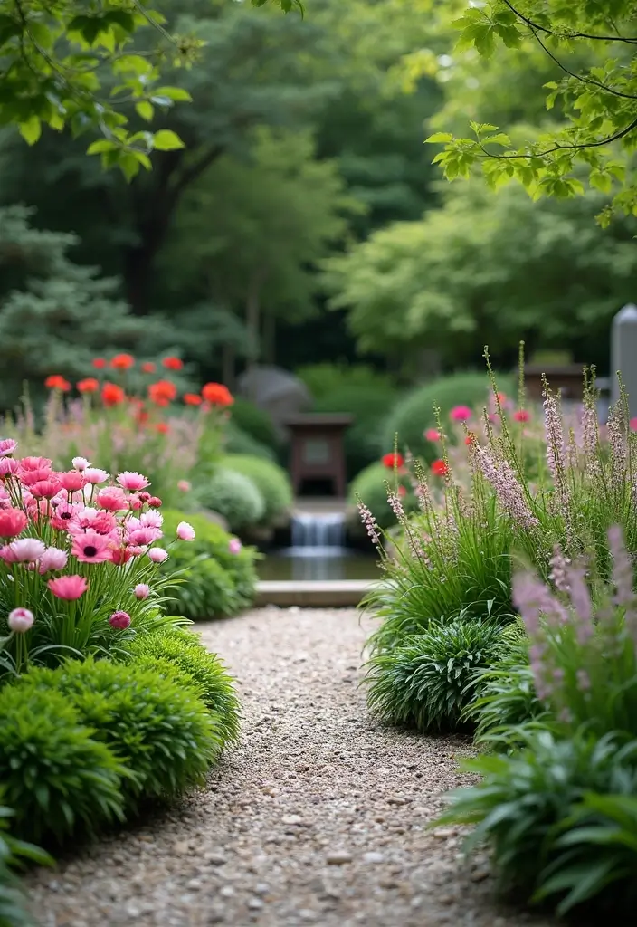 30 Garden Flower Bed Ideas That Bring Color to Your Yard - 4. Zen Garden Retreat