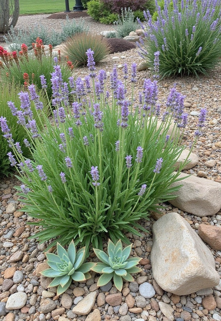 30 Garden Flower Bed Ideas That Bring Color to Your Yard - 5. Drought-Resistant Delight