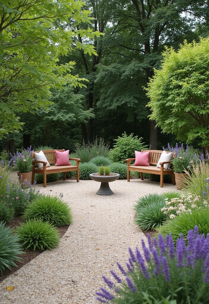 30+ Gravel Flower Bed Ideas That Are Low Maintenance and Beautiful - 23. Scented Garden Retreat