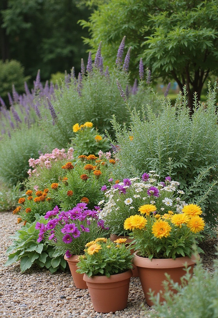 30+ Gravel Flower Bed Ideas That Are Low Maintenance and Beautiful - 9. Mediterranean Escape