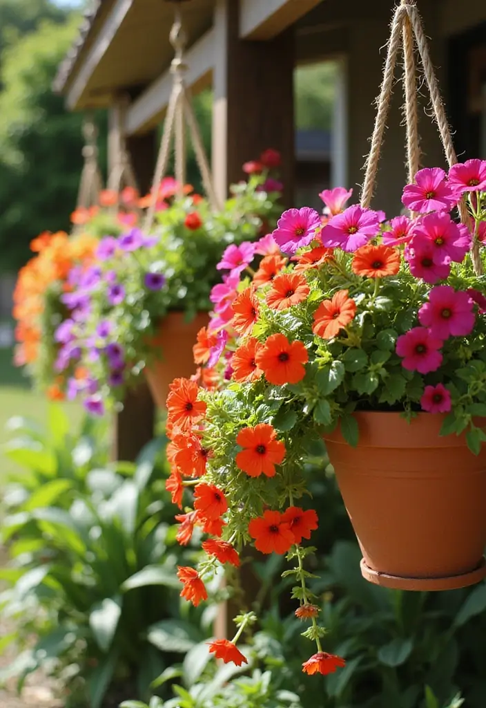 30 Hanging Flower Basket Ideas That Add Charm to Any Space - 7. Exotic Calibrachoa
