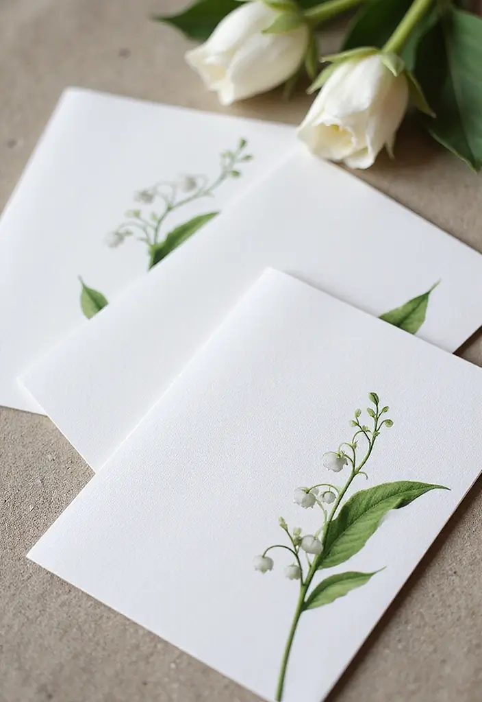 30+ May Birth Flower Designs That Make Perfect Bouquets and Tattoos - 22. Flower-Themed Invitations for Events