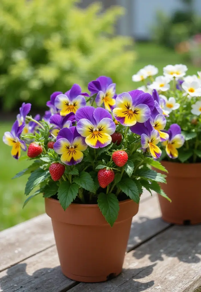 30 Mixed Flower Pot Arrangements That Impress Guests Instantly 11 30 Mixed Flower Pot Arrangements That Impress Guests Instantly - 11. Fresh and Fruity