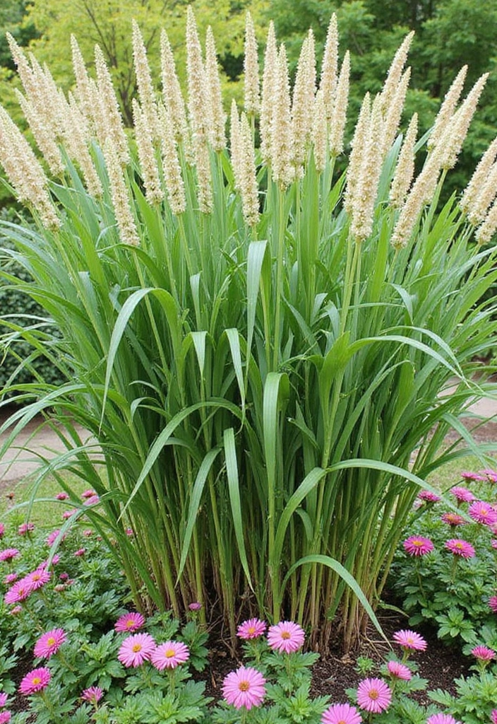 30+ Narrow Flower Bed Solutions to Maximize Small Spaces - 10. Plants with Vertical Growth