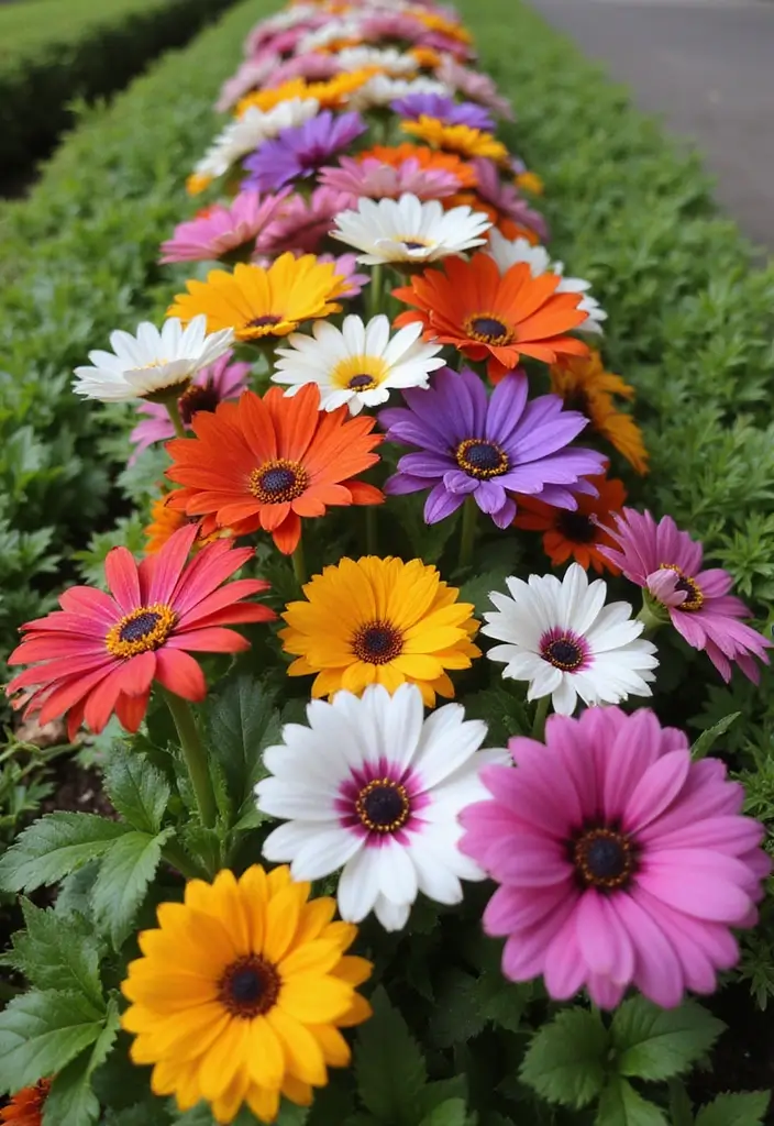 30+ Narrow Flower Bed Solutions to Maximize Small Spaces - 11. Edible Flower Borders