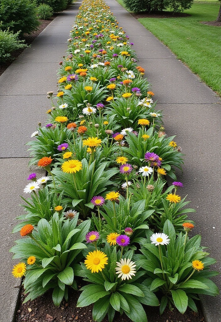 30+ Narrow Flower Bed Solutions to Maximize Small Spaces - 30. Artful Arrangements