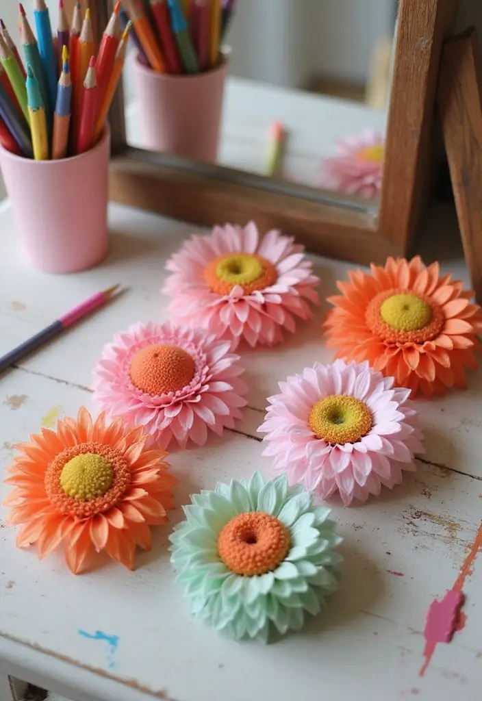 30 November Birth Flower Ideas for Unique Arrangements and Jewelry - 17. Chrysanthemum Hair Accessories