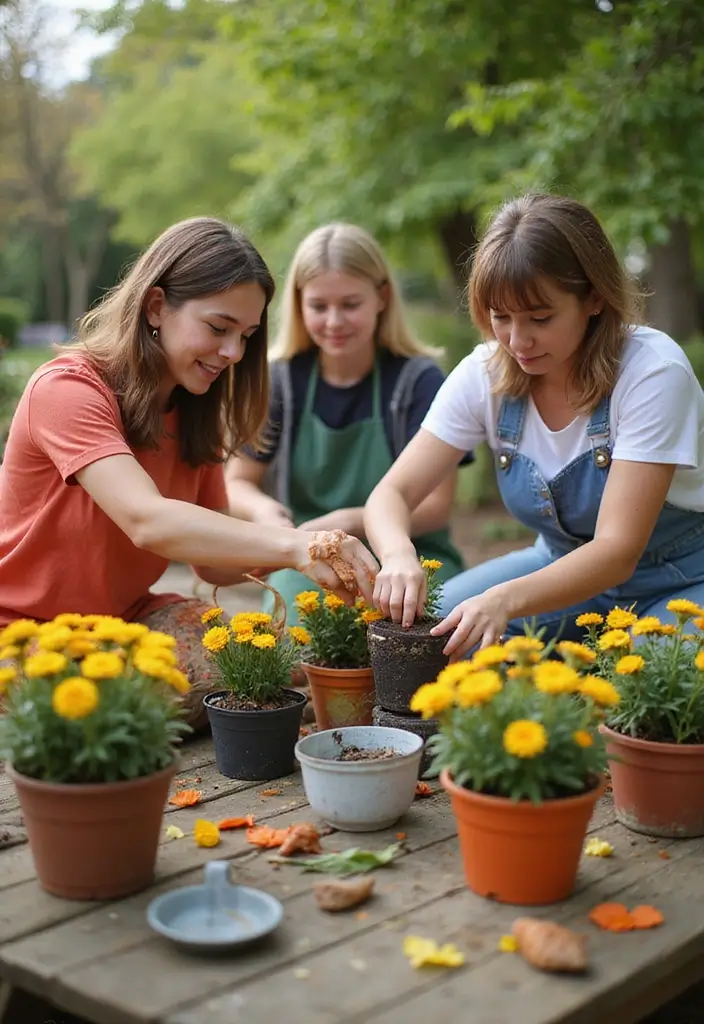 30 November Birth Flower Ideas for Unique Arrangements and Jewelry - 18. Chrysanthemum Potting Parties