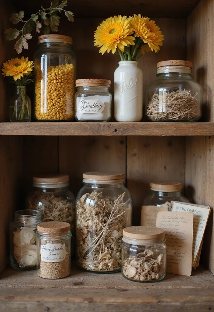 30 November Birth Flower Ideas for Unique Arrangements and Jewelry - 23. Chrysanthemum-Themed Memory Jars