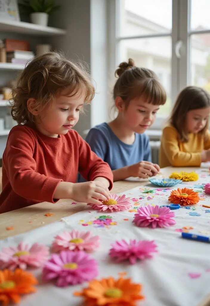 30 November Birth Flower Ideas for Unique Arrangements and Jewelry - 27. Chrysanthemum-Themed Children's Crafts