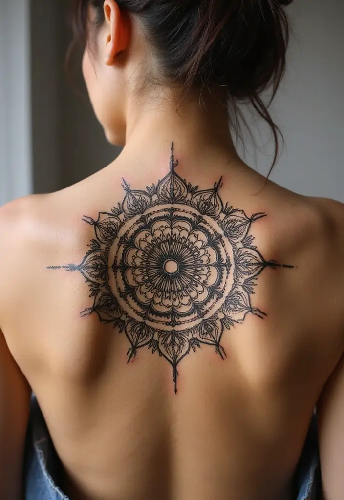 30 October Birth Flower Tattoo Ideas Featuring Marigold - 3. Marigold Mandala Fusion