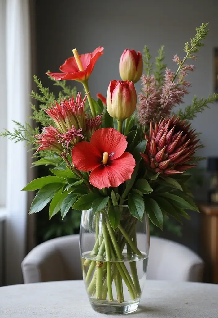 30 October Flower Bouquet Inspirations Youll Fall in Love With 15. Adventurous Spirit Exotic Blooms