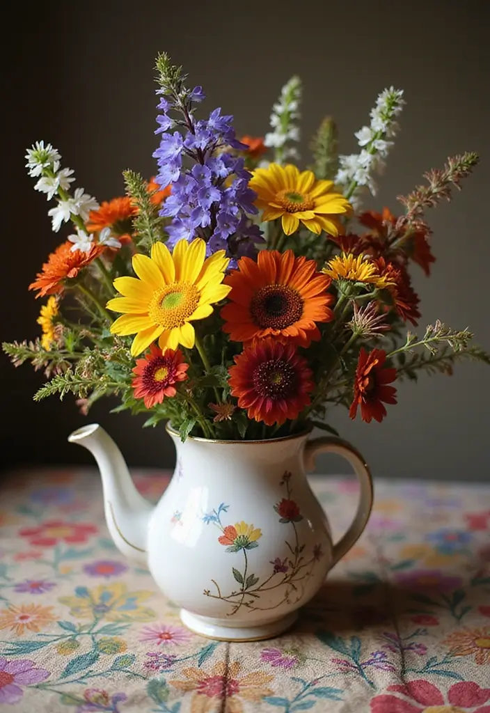 30 October Flower Bouquet Inspirations Youll Fall in Love With 3. Whimsical Wildflowers A Burst of Color