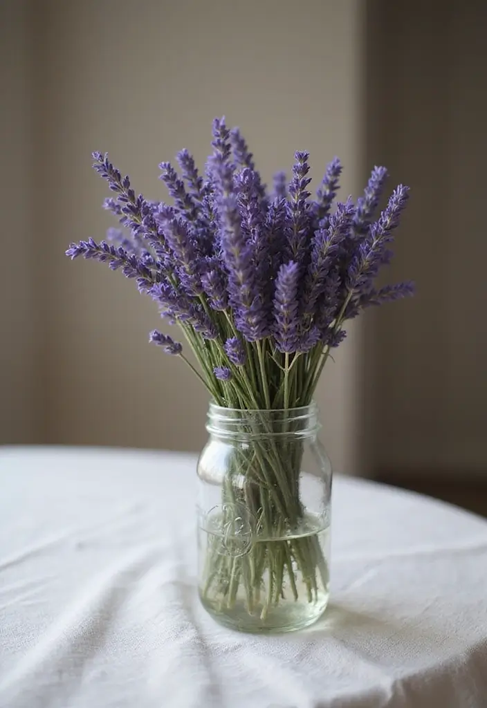 30 October Flower Bouquet Inspirations Youll Fall in Love With 7. Sweet and Simple Dried Lavender Arrangements