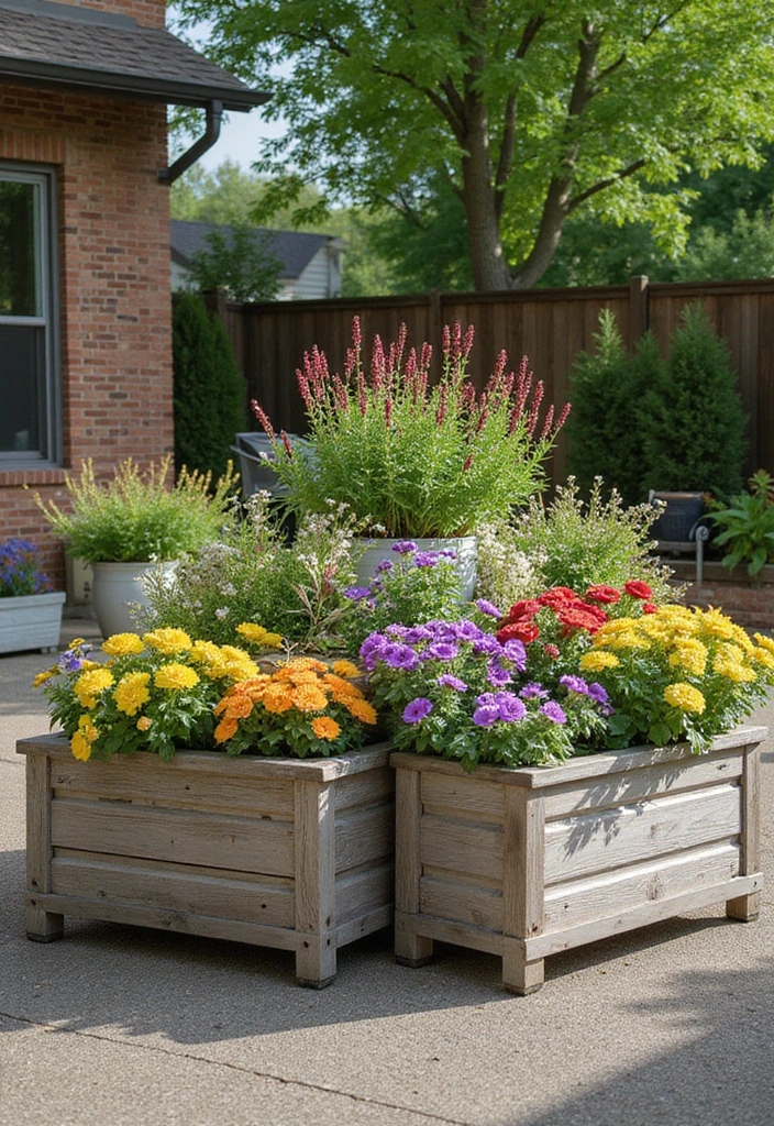 30+ Outdoor Flower Pot Arrangements That Look Gorgeous Year-Round - 25. Multi-Use Containers
