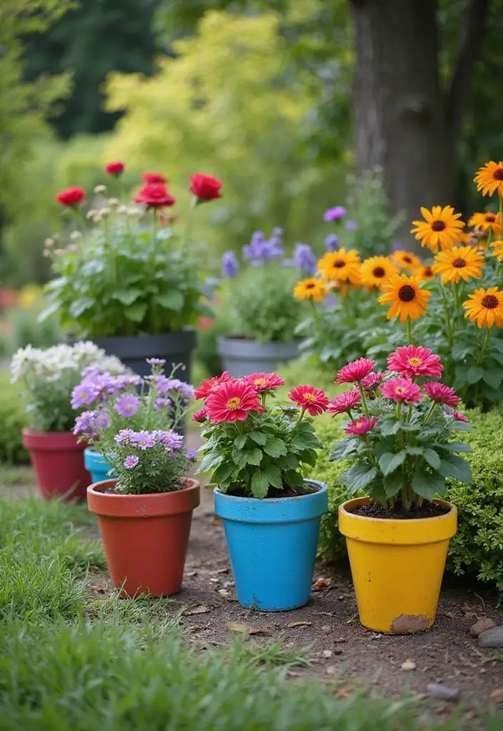 30+ Outdoor Flower Pot Arrangements That Look Gorgeous Year-Round - 30. Customizable Flower Pot Designs
