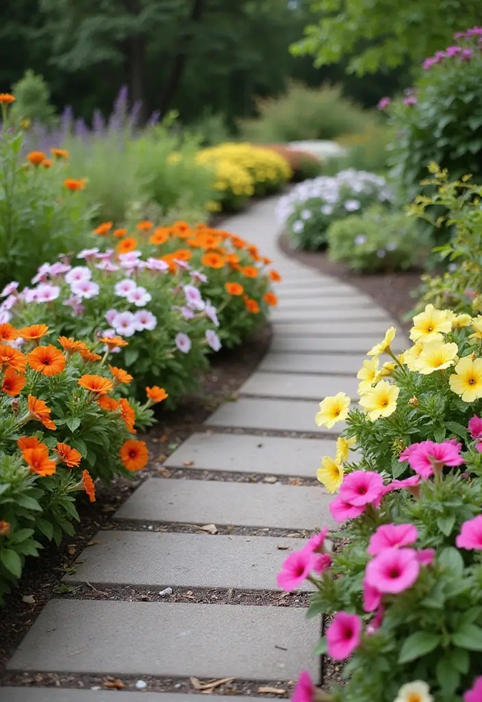 30 Petunias Flower Bed Ideas for Charming Front Yards - 1. Classic Petunia Borders