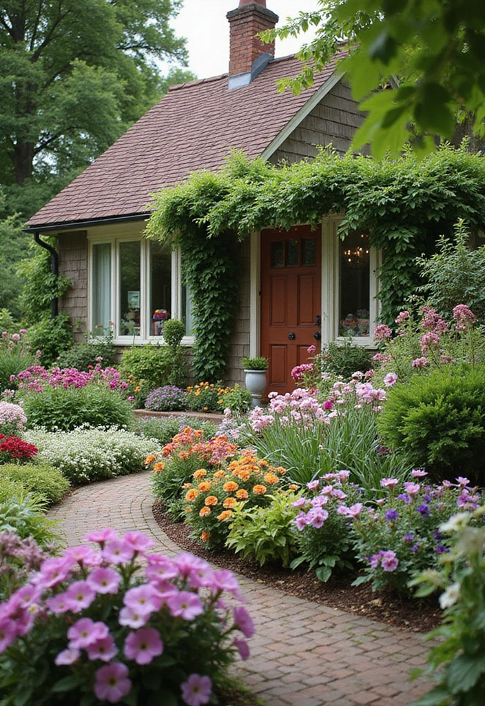 30 Petunias Flower Bed Ideas for Charming Front Yards - 16. Petunias for Cottage Gardens