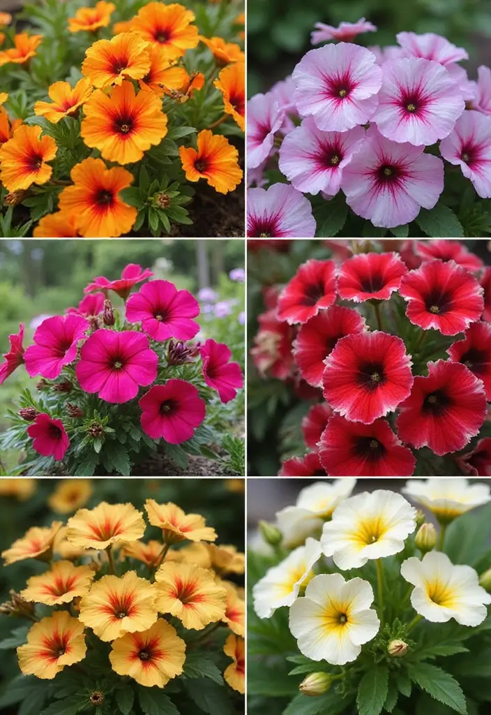 30 Petunias Flower Bed Ideas for Charming Front Yards - 27. Petunias for All-Season Interest