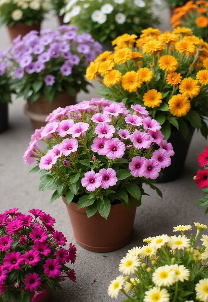 30 Petunias Flower Bed Ideas for Charming Front Yards - 8. Petunias for Seasonal Decor