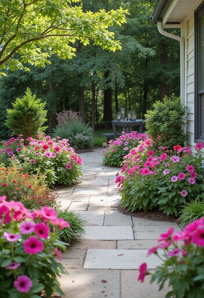 30 Petunias Flower Bed Ideas for Charming Front Yards - 9. Petunia Inspired Garden Themes
