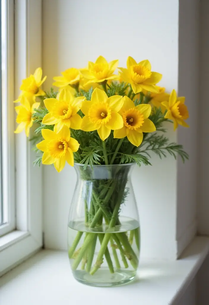 30 Spring Flower Arrangement Ideas to Refresh Your Home - 1. Cheerful Daffodil Delight