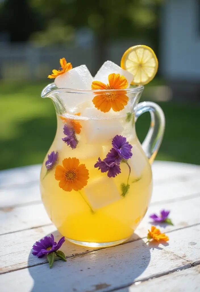 30 Spring Flower Arrangement Ideas to Refresh Your Home - 24. Flower-Infused Ice Cubes