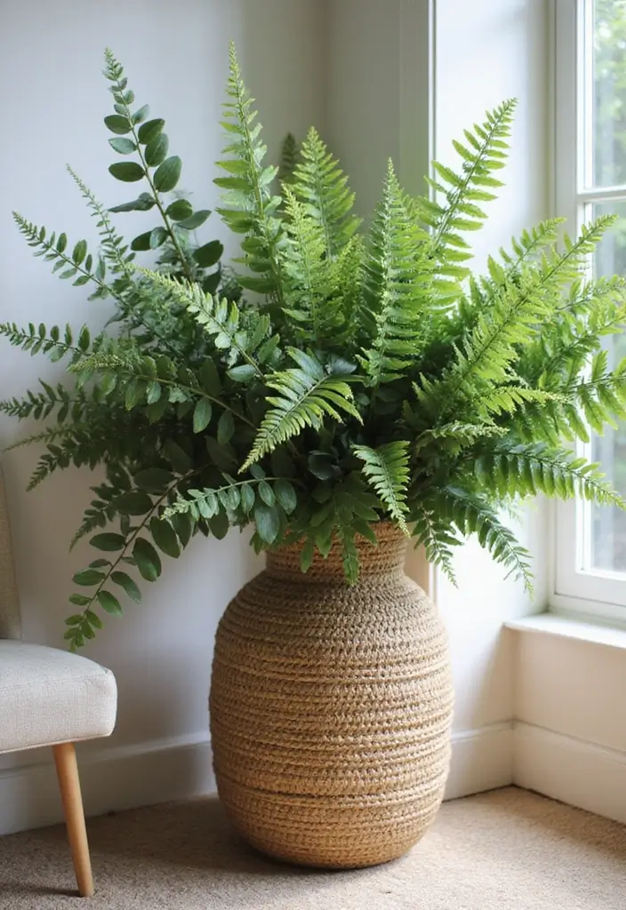 30 Spring Flower Arrangement Ideas to Refresh Your Home - 8. Lush Greenery Base