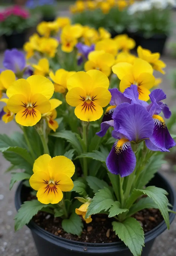 30 Stunning Flower Color Combinations That Always Work Together - 14. Bright Lemon and Deep Violet
