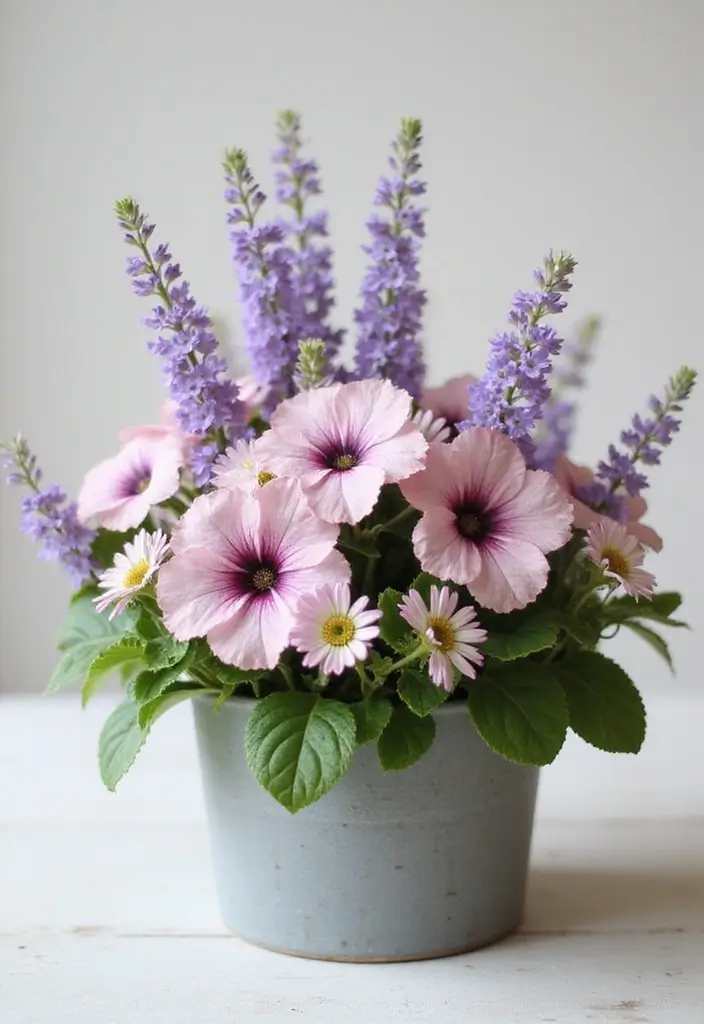 30 Stunning Flower Color Combinations That Always Work Together - 2. Soft Pink and Lavender