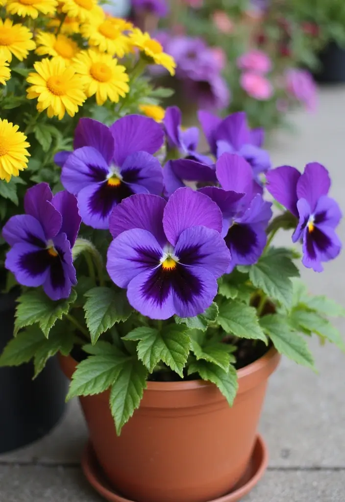 30 Stunning Flower Color Combinations That Always Work Together - 27. Bright Purple and Golden Yellow