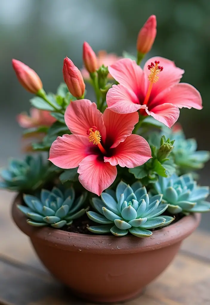 30 Stunning Flower Color Combinations That Always Work Together - 30. Bright Coral and Cool Teal