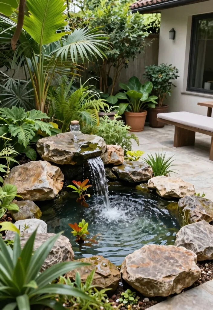10 Arizona Patio Ideas for Heat Smart Outdoor Living - 7. Sustainable Water Features 1
