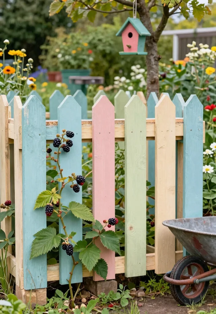 10 Blackberry Fence Ideas for Productive Garden Borders 56 10 Blackberry Fence Ideas for Productive Garden Borders 6. Pallet Fence for Economical Blackberry Gardening 0