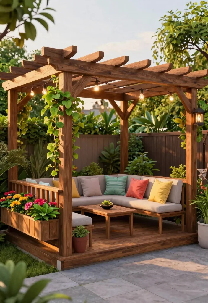 10 Bloxburg Backyard Ideas for Creative Outdoor Layouts 67 10 Bloxburg Backyard Ideas for Creative Outdoor Layouts - 7. Chic Pergola Retreat 1