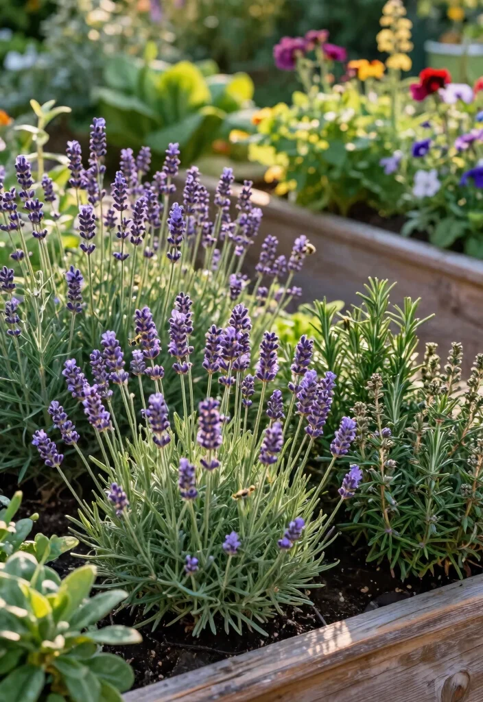 10 Bush Fence Ideas for Natural Garden Borders - 2. Aromatic Herb Border 1