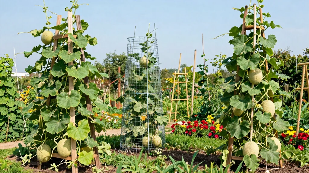 10 Cantaloupe Trellis Ideas for Healthy Vine Growth