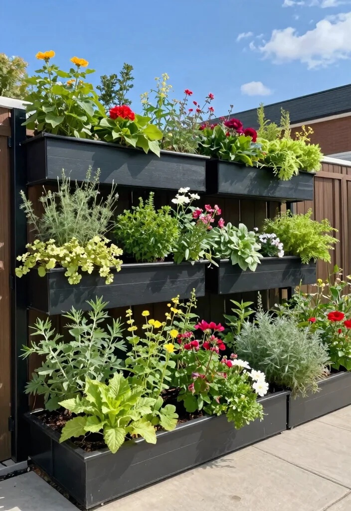 10 Cute Garden Fence Ideas to Add Personality Outdoors - 8. Vertical Garden Fencing 1