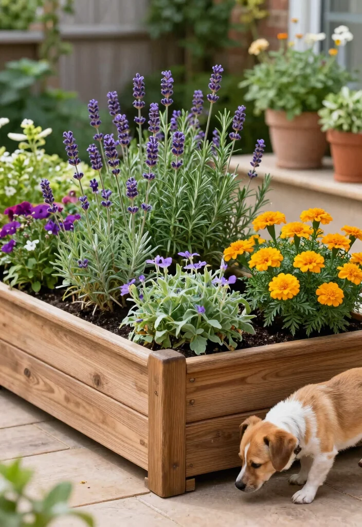 10 Dog Friendly Patio Ideas for Safe Outdoor Spaces 12 10 Dog Friendly Patio Ideas for Safe Outdoor Spaces - 2. Pet-Friendly Garden Beds 1