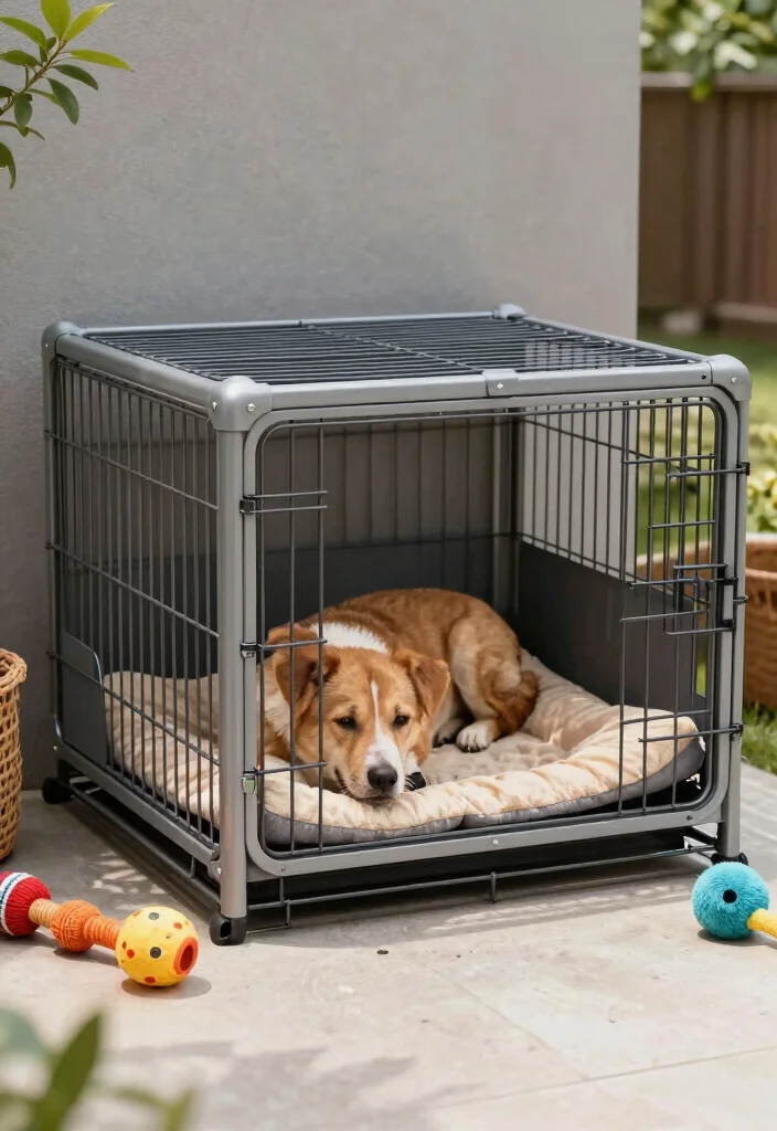 10 Dog Friendly Patio Ideas for Safe Outdoor Spaces 67 10 Dog Friendly Patio Ideas for Safe Outdoor Spaces - 7. Outdoor Dog Crate or Kennel 1