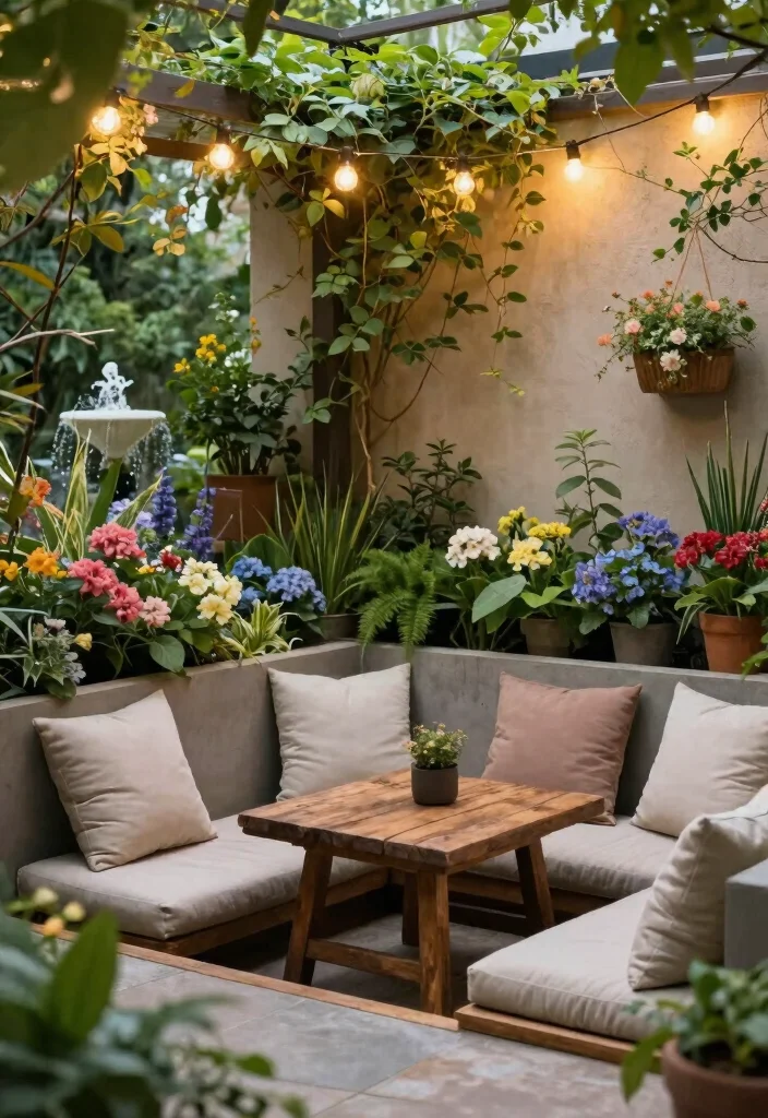 10 L Shaped Backyard Layout Ideas for Functional Design - 1. Cozy Corner Garden Retreat 1