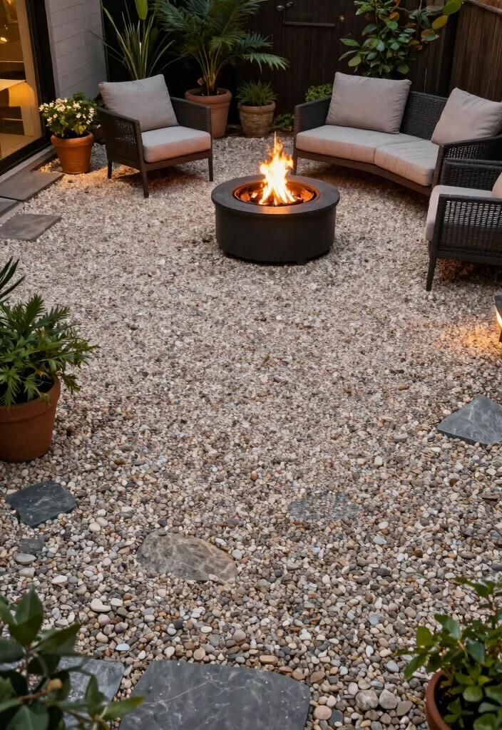10 Pavement Backyard Ideas to Upgrade Hardscape Outdoor Areas 34 10 Pavement Backyard Ideas to Upgrade Hardscape Outdoor Areas - 4. Gravel Patios 1