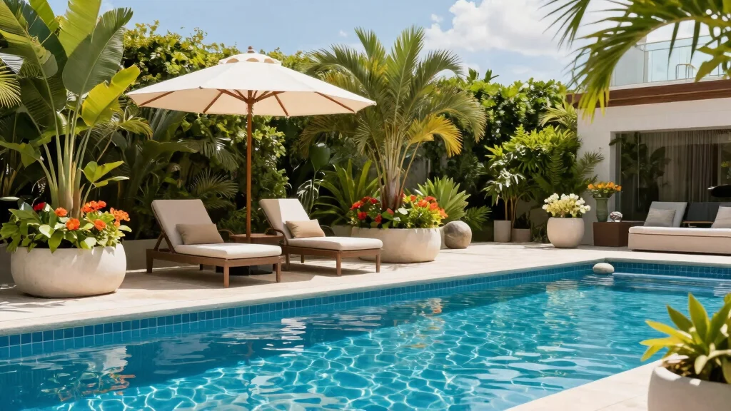 10 Poolside Planter Ideas for a Clean Resort Style Look