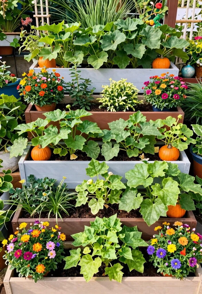10 Pumpkin Trellis Ideas for Space Saving Garden Beds 45 10 Pumpkin Trellis Ideas for Space Saving Garden Beds - 5. Vertical Garden Planters 1